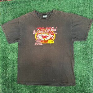 Vintage Y2K Big Daddy's Crab Shack T-Shirt Faded Grunge Tee
